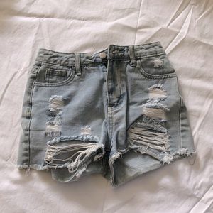 SHEIN Ripped jean shorts SIZE 11-12